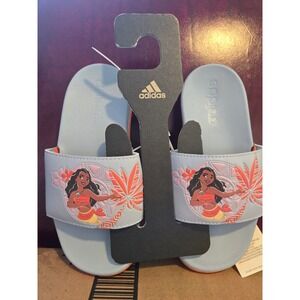 Kids Adidas Moana Light Blue Slides Sandals Size 12K